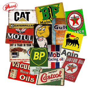 Vintage Metal Posters Cafe Pub Bar Man Cave Garage Wall Decor Metal Plaque MOTOR OIL Funny Outdoor Wall Plate Gas Tin Sign