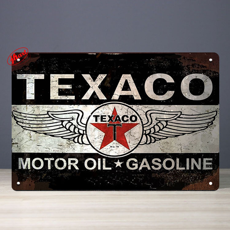 Gas Motor Oil Antique Tin Signs Vintage Metal Sign Garage Man Cave Bar Car Retro Metal Poster Route 66 Metal Signs