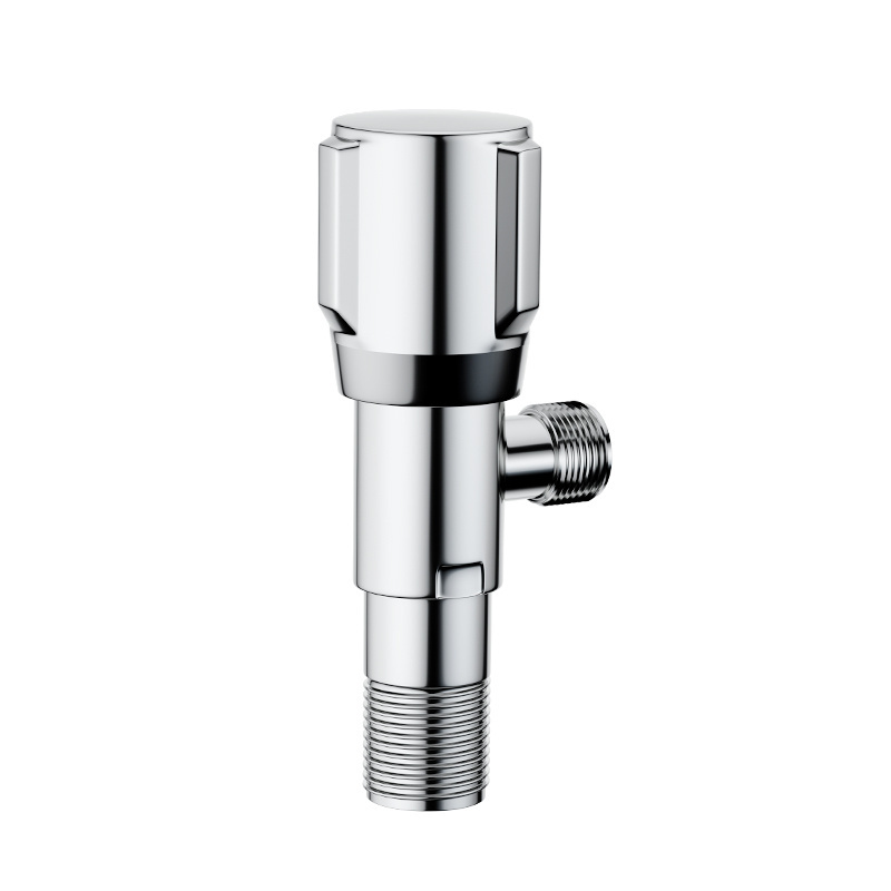 Jinhaoli bathroom chrome plating brass angle valve 1/2 3/4 3/8 customized double angle valve bidet