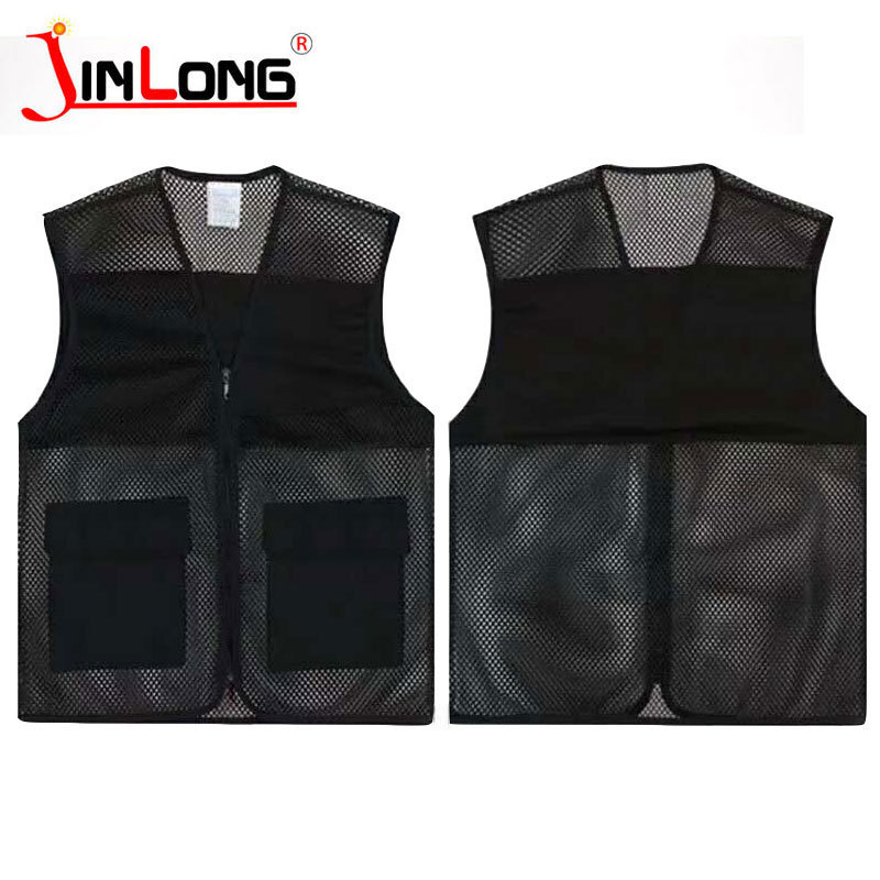 Multi-color volunteer advertising mesh vest