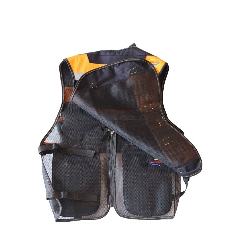 High quality Black tactical travel vest multi pocket security safety work tools vest with 8 pockets