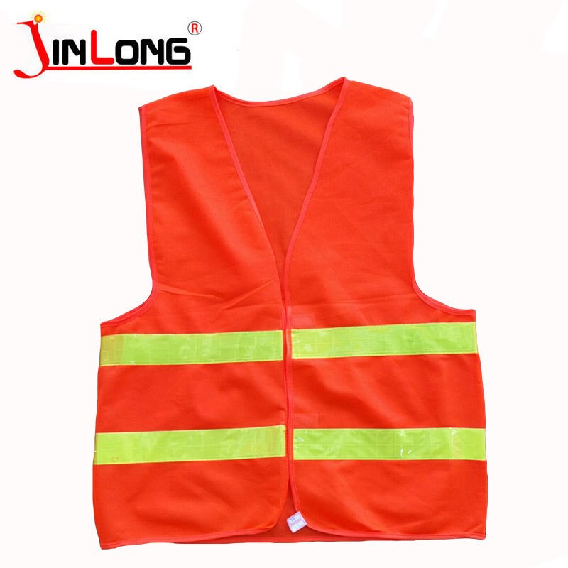 Reflective vest for duty warp knitted fabric pocketless reflective vest night protective safety clothing