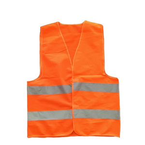 Safety orange vest with LOGO Hot sale reflective vest outdoor work traffic safety vets