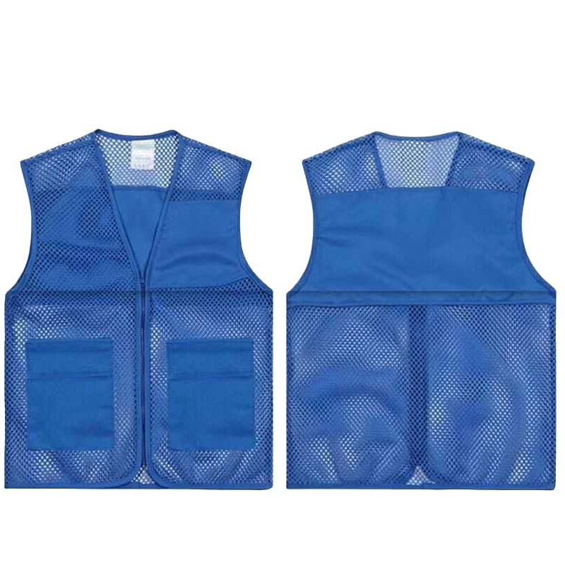 Multi-color volunteer advertising mesh vest