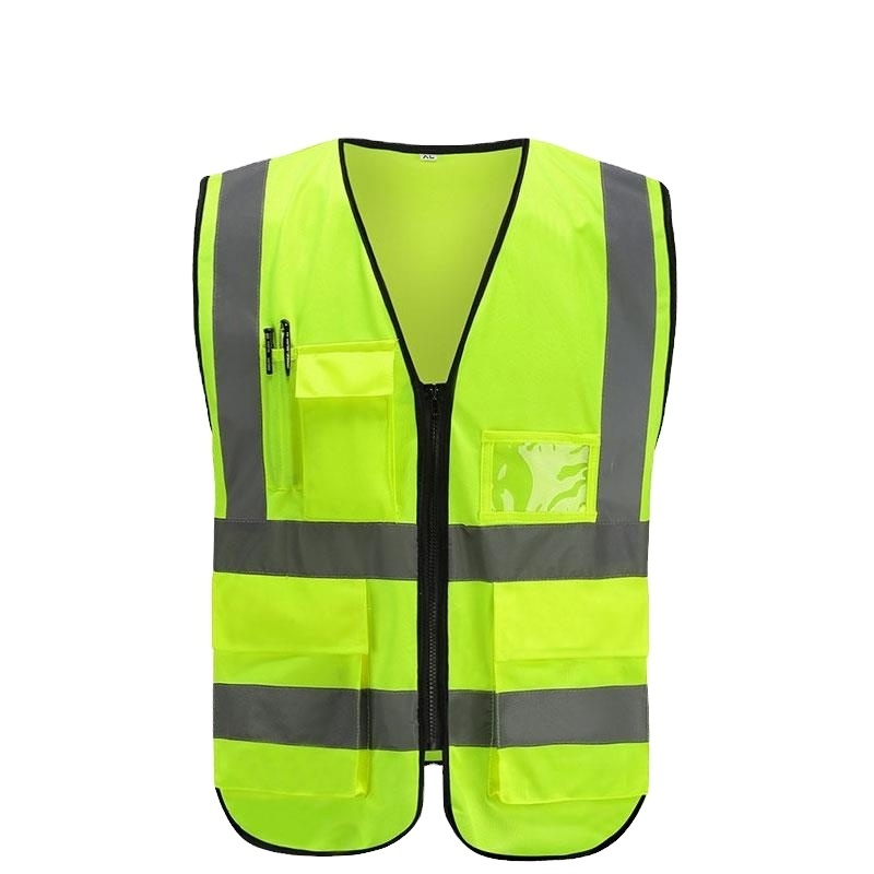 Vests reflective safety vest fluorescent multi-pocket reflective clothing