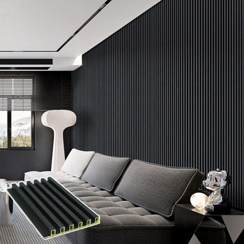 free sample Slat Wood Fiber Shaped Extrusion 300mm length  interior wpc louver wall panel