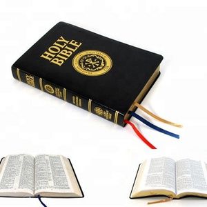 Custom hardcover Book Cover Hot sale good leather cover bible printing