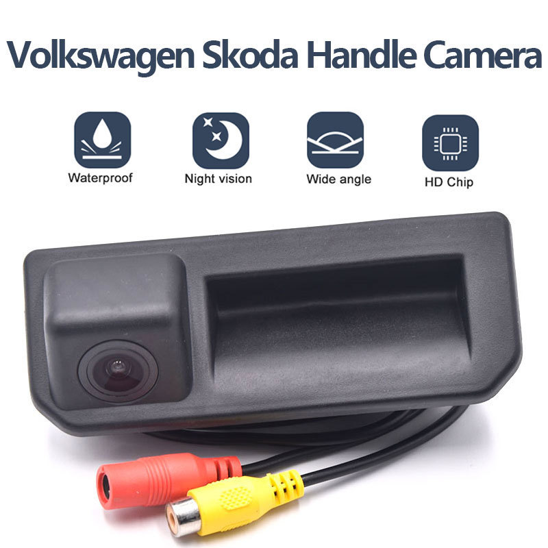 HD 1280*720 Rear View Camera For Volkswagen Polo Sedan/Vento  FOR 2017 2018 2019 Car Trunk Handle