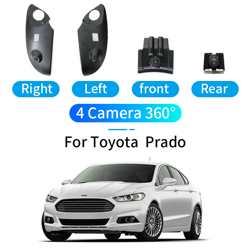 Panoramic 360 degree camera 1080P bird's-eye parking system 3D for Toyota Prado 360 car camera