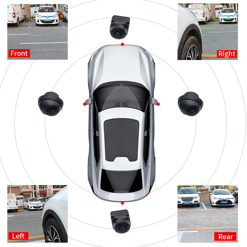 360 Surround Bird's-eye Panoramic System Waterproof 4 Camera Car Universal 360 degree Panoramic Camera