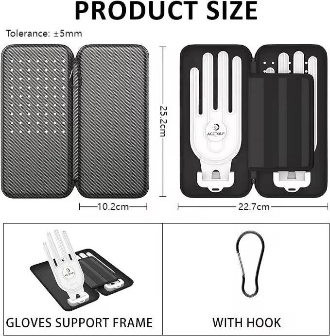 Custom EVA Carrying Golf Gloves Tool Rangefinder Case Hard Shell Golf Club Sports Organizer Golf Ball Phone Tees Divot Tools Box