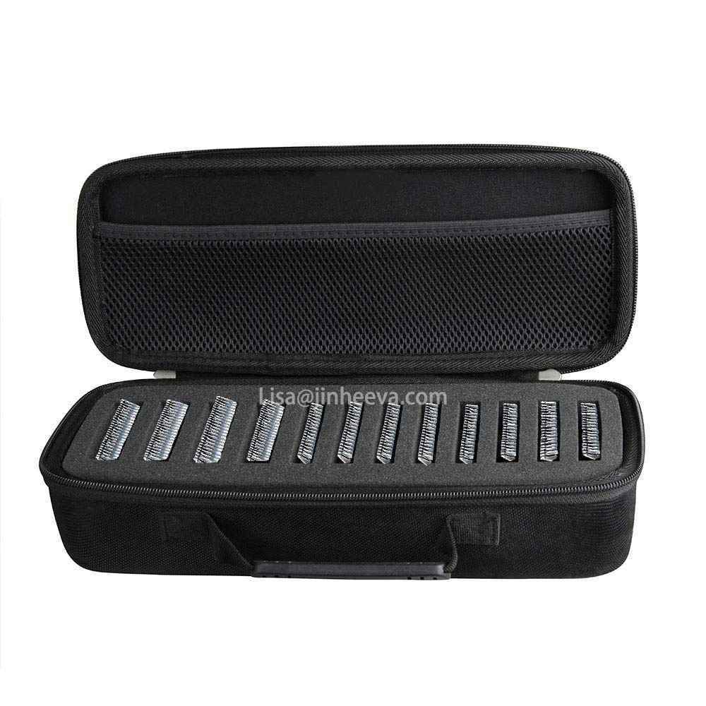 Hair Clipper Guard Blade Holder Case for Barbers and Stylist Grooming Clipper Blade Case, 12 Slots Storage Holder Organizer