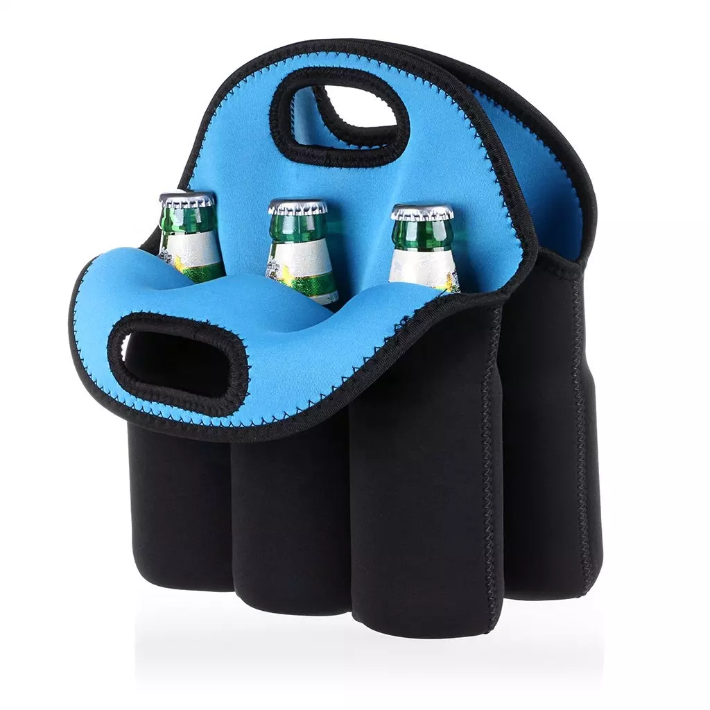 Shatter-Resistant Neoprene Beer Bottle Carrier 6 Pack Can Cooler 6 Neoprene Pack Wine Sleeve