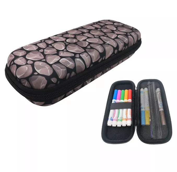 Wholesale Custom Hard Shell EVA School Pencil Pouch Bag Pencil Case With Zipper