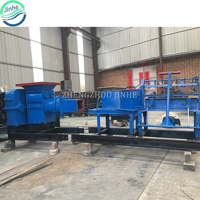 Red clay interlocking brick extruder automatic diesel engine soil mud press block fired clay brick making machine