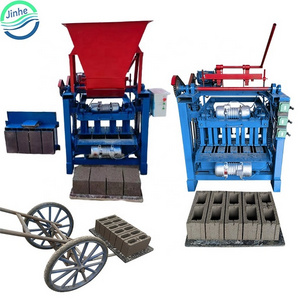 Industrial hollow interlocking block maker compressed concrete cement brick making machine machinery