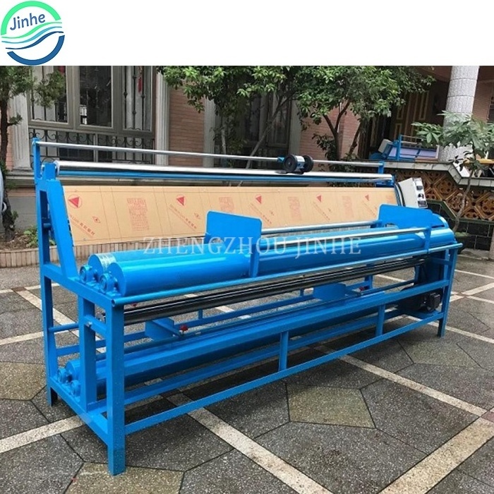 Fabric meter counter rolling inspection measuring machine textile finishing fabric cloth roller rolling winding folding machine