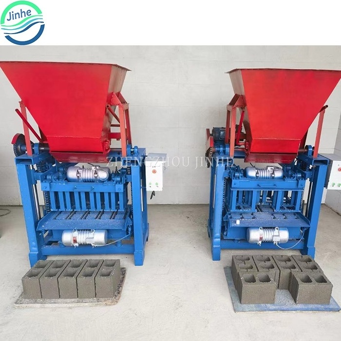 Industrial hollow interlocking block maker compressed concrete cement brick making machine machinery