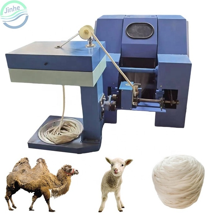 Automatic laboratory sheep wool sliver yarn making machine cotton fiber opening wool carding combing spinning machine