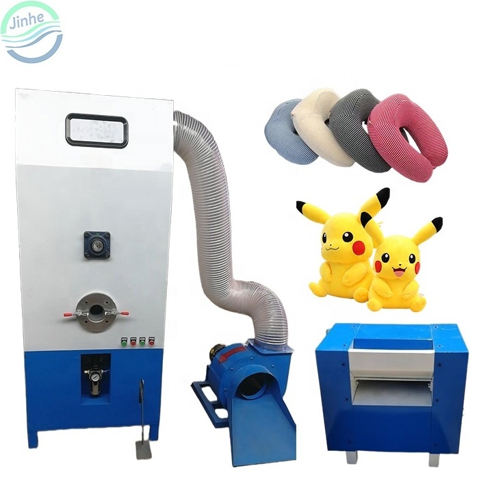 Small plush soft toy stuffing and teddy bear filling machines cotton fiber opening cushion pillow filler filling stuffed machine