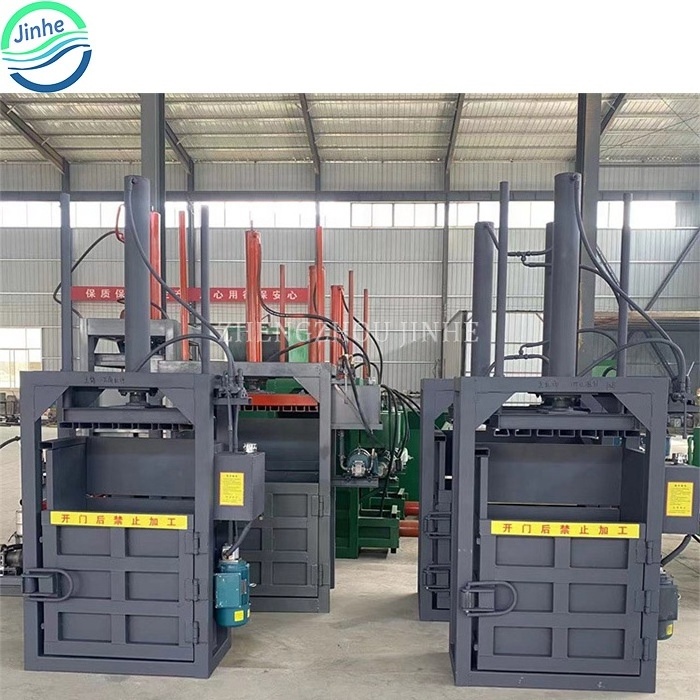 Hydraulic scrap metal bottle cans press baling machine hydraulic waste tyre plastic films baler machine for used clothing