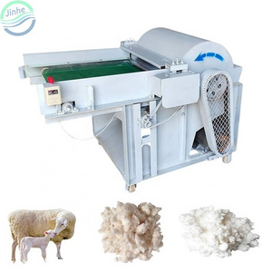 Waste cotton yarn sheep wool opener polyester fiber opening machine textile recycling old cloth and fabric wool opening machine