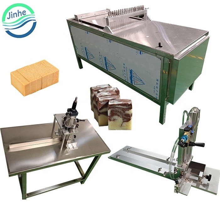 Automatic handmade laundry soap bar slicer cutter round glycerin soap slitting cutting machine