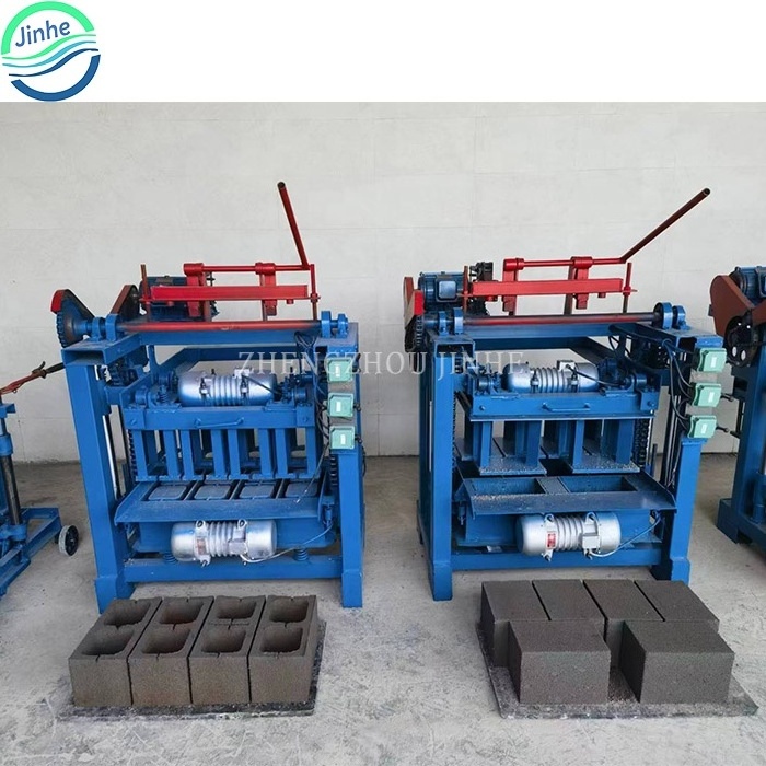 Industrial hollow interlocking block maker compressed concrete cement brick making machine machinery