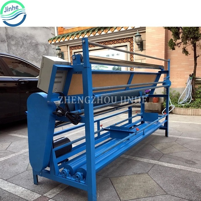 Fabric meter counter rolling inspection measuring machine textile finishing fabric cloth roller rolling winding folding machine