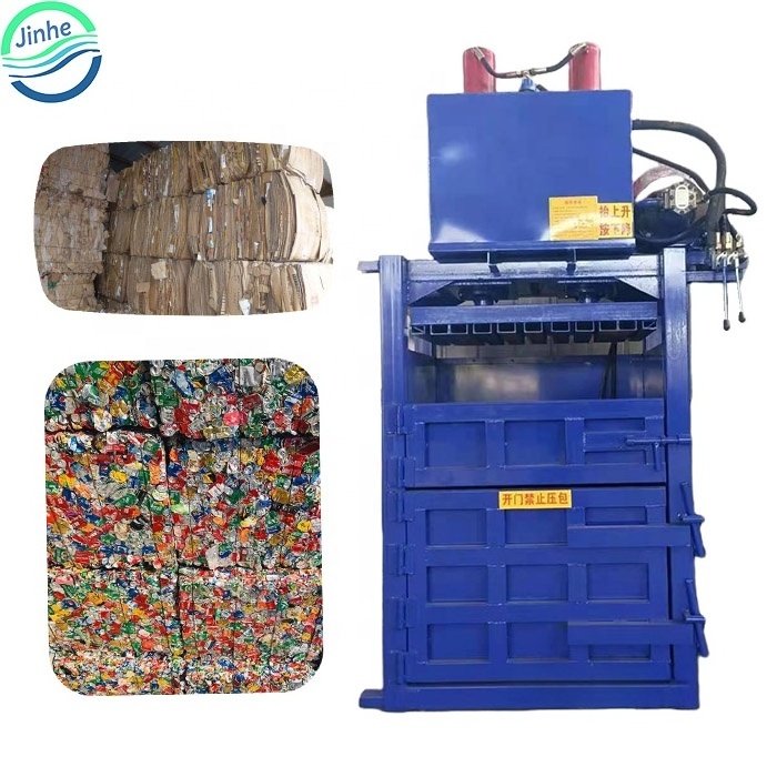 Hydraulic scrap metal bottle cans press baling machine hydraulic waste tyre plastic films baler machine for used clothing