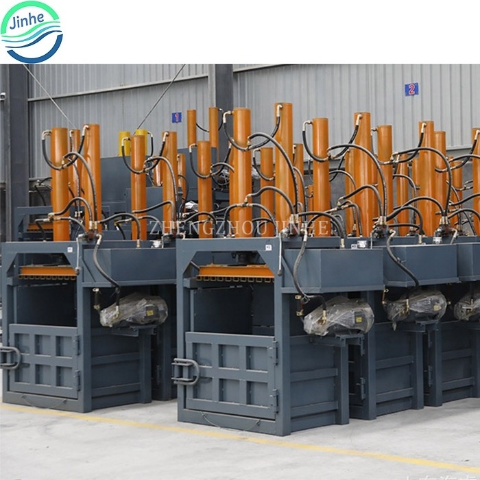 Hydraulic scrap metal bottle cans press baling machine hydraulic waste tyre plastic films baler machine for used clothing