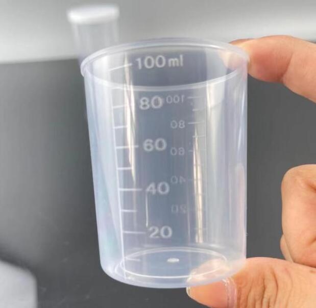 High Quality Plastic Graduated Measuring Cups With Lid Measuring Cylinder For Lab