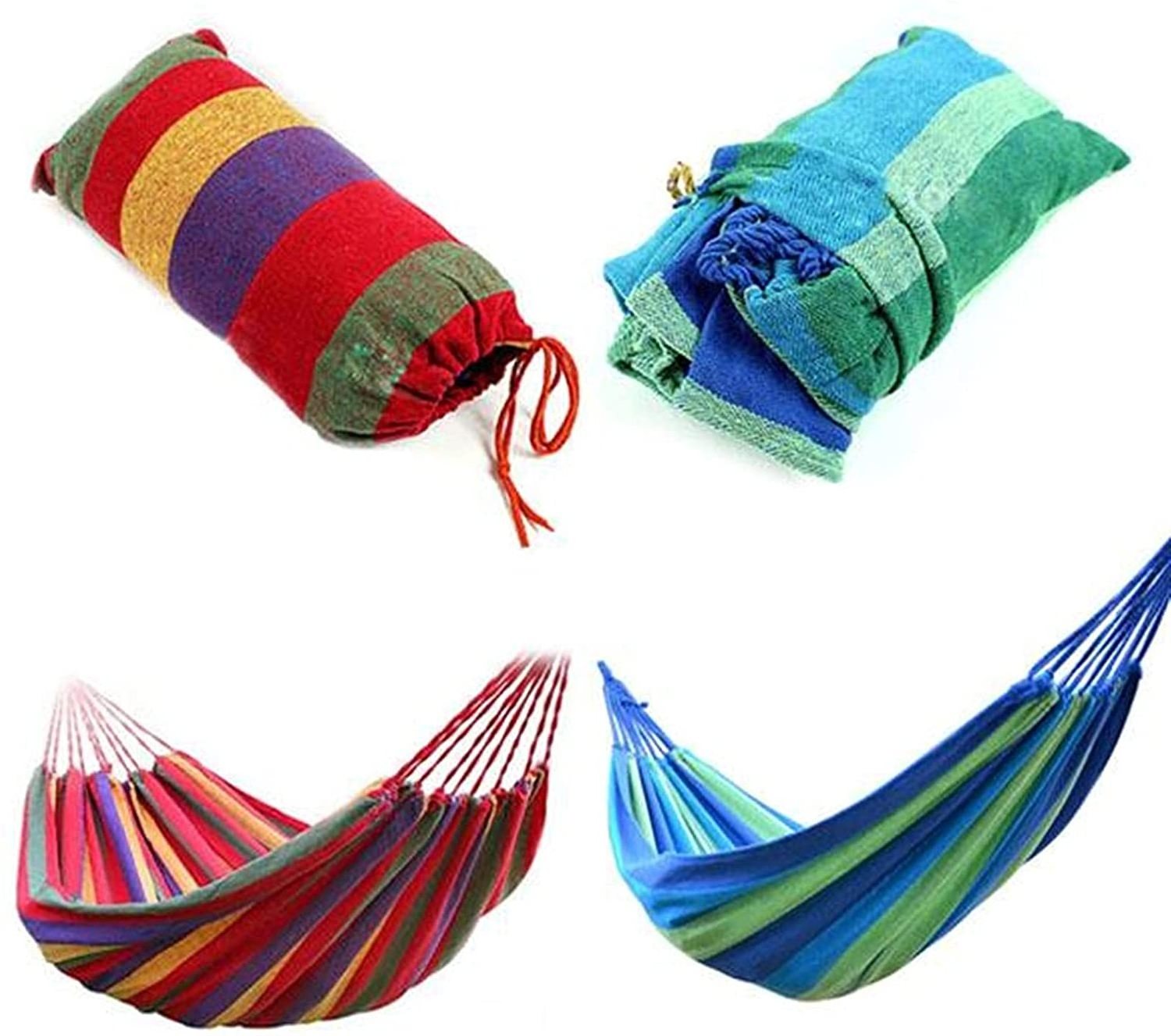 Hot Sale Outdoor Canvas Colorful Traveling Sleeping Polyester Cotton Air Yoga Camping Hammock