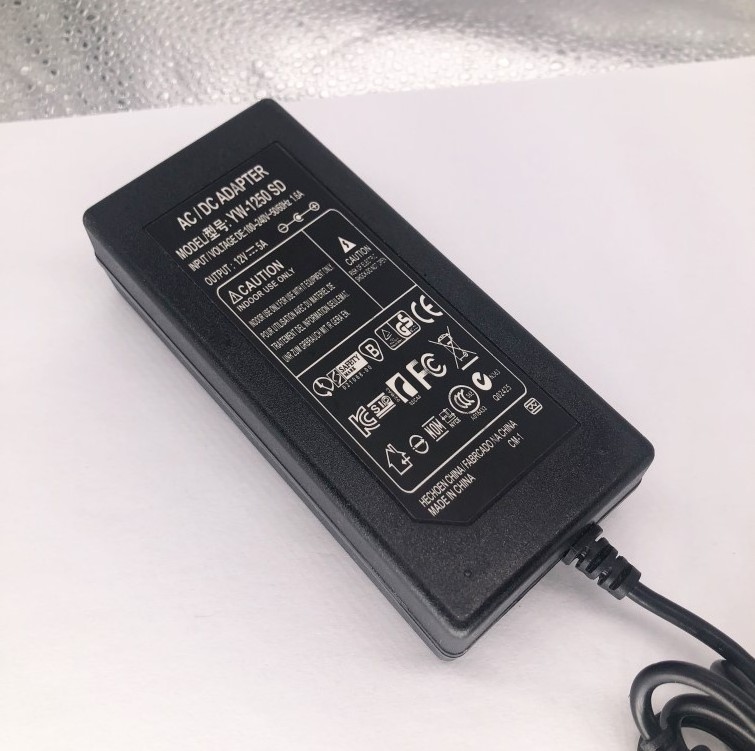 Cheap price 60w 12v 5a desktop power adapter supply for LED light cctv camera