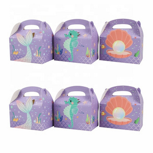 High Quality Kids' Party Paper Gift Boxes with Handles