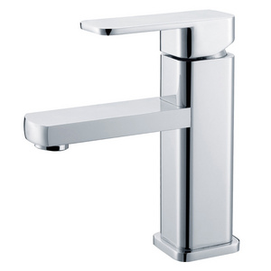 Factory Supplier Bathroom Sink Tap Stainless Steel Square Basin Faucet Hot Selling Water Tap