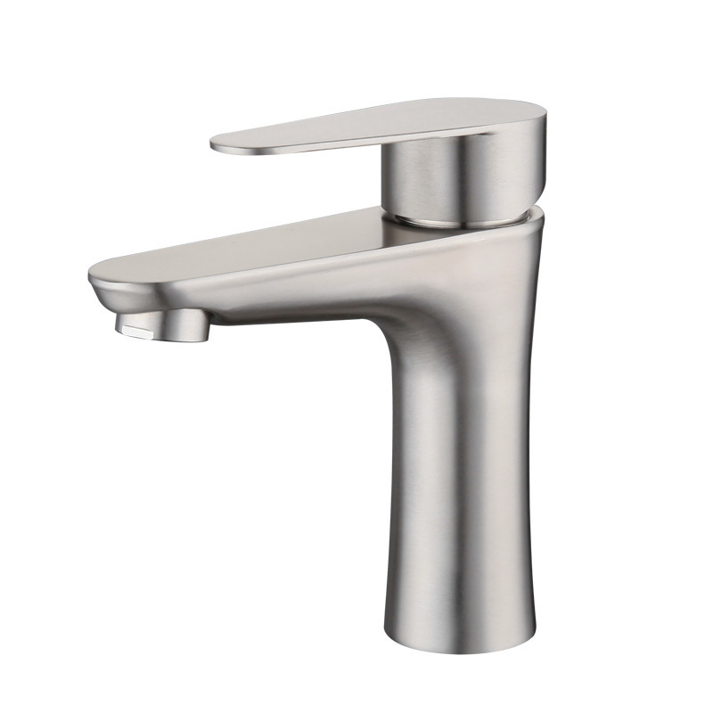 Face Basin Faucet Factory Supplier Bathroom Taps And Mixers Cold and Hot Water 304 Stainless Steel Sink Faucet