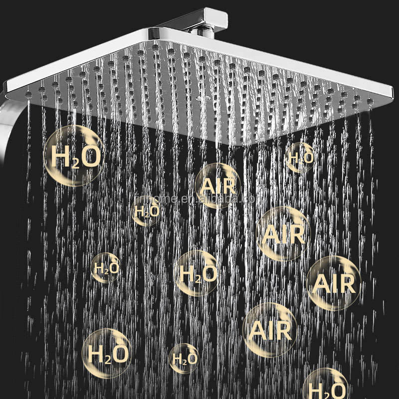 Chrome Brass Thermostatic Shower Set High Quality Bathroom Shower Faucet High Pressure 4 Functions Shower Head