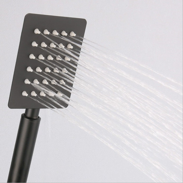 High Quality With 5 Years Warranty Black Shower Set Hot and Cold Bathroom Shower Faucet Rainfall Shower Head