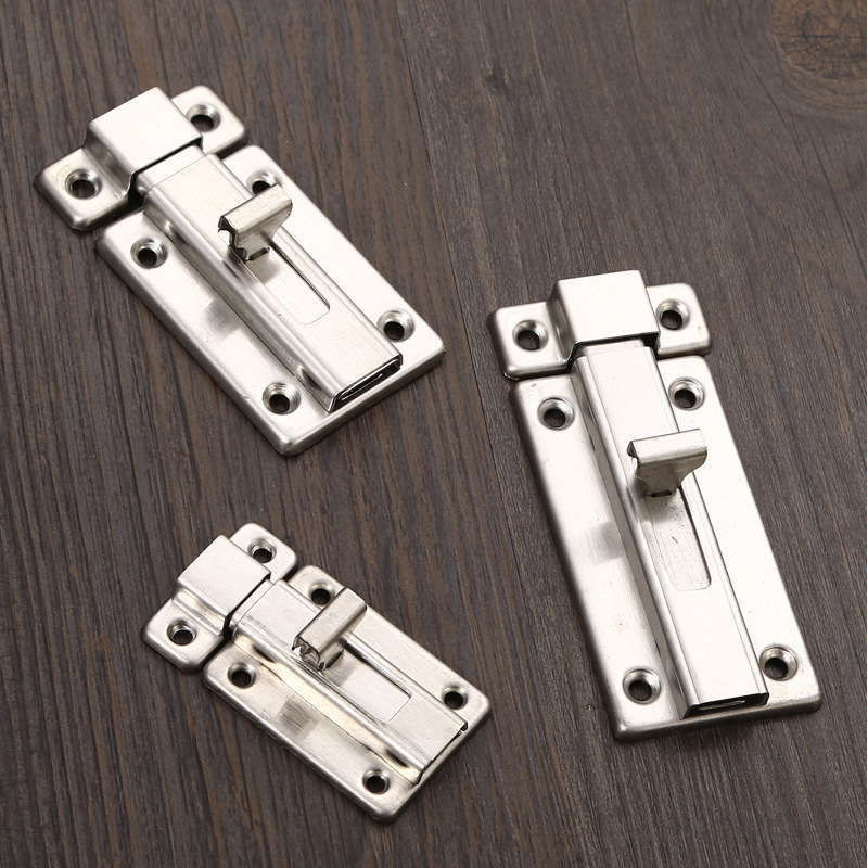 Stainless Steel Flip Gate Latches Barn Latch Sliding Door Latch Safety Door Lock Brushed Finish