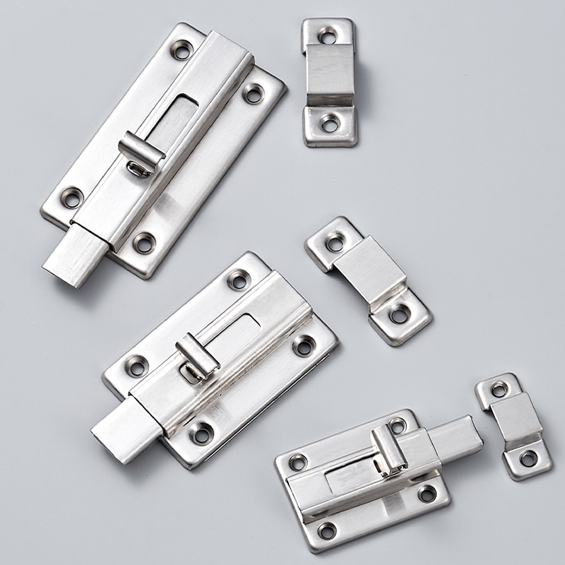 Stainless Steel Flip Gate Latches Barn Latch Sliding Door Latch Safety Door Lock Brushed Finish