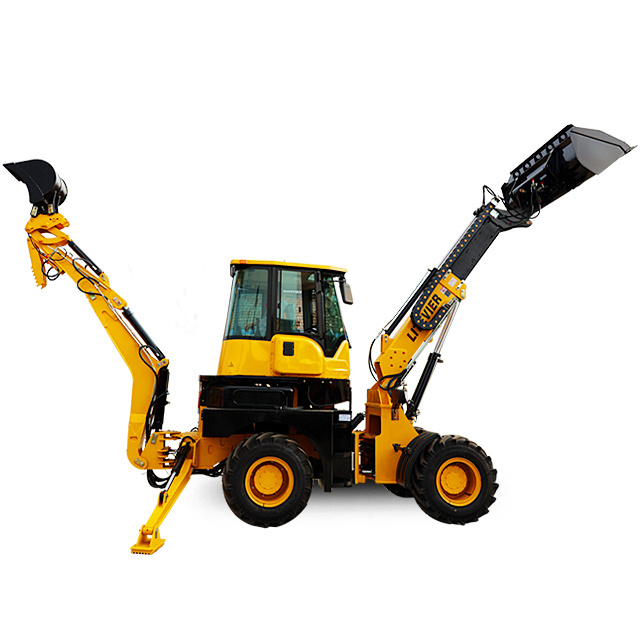 Hot sales china price compact 4x4 chinese mini backhoe loader small articulated backhoe excavator wheel loader with attachments