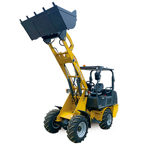 Factory 4WD four-wheel drive mini electric front end backhoe forklift truck tractor battery loader