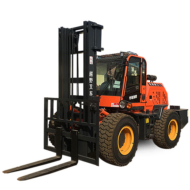 ZSZG diesel Off-road forklift 6 ton cross country forklifts 6000 mm mast height for sale