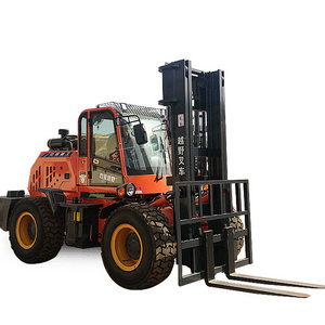 ZSZG diesel Off-road forklift 6 ton cross country forklifts 6000 mm mast height for sale