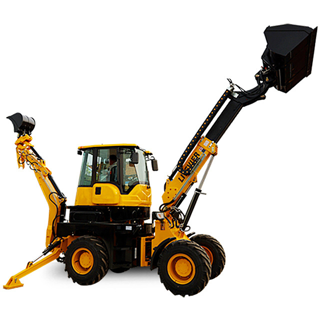 Hot sales china price compact 4x4 chinese mini backhoe loader small articulated backhoe excavator wheel loader with attachments