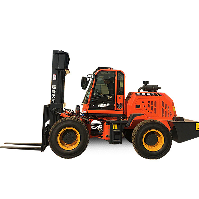 ZSZG diesel Off-road forklift 6 ton cross country forklifts 6000 mm mast height for sale