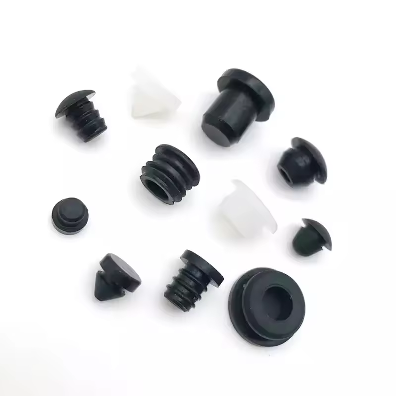 Waterproof Silicone Rubber Plugs With Lock Small Rubber Hole Plugs Silicone Stopper Rubber Test Plug