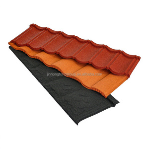 Factory Wholesale Stone Coated Roofing Zinc 1340*420*0.4mm Colored Stone Coated Metal Roofing Tiles