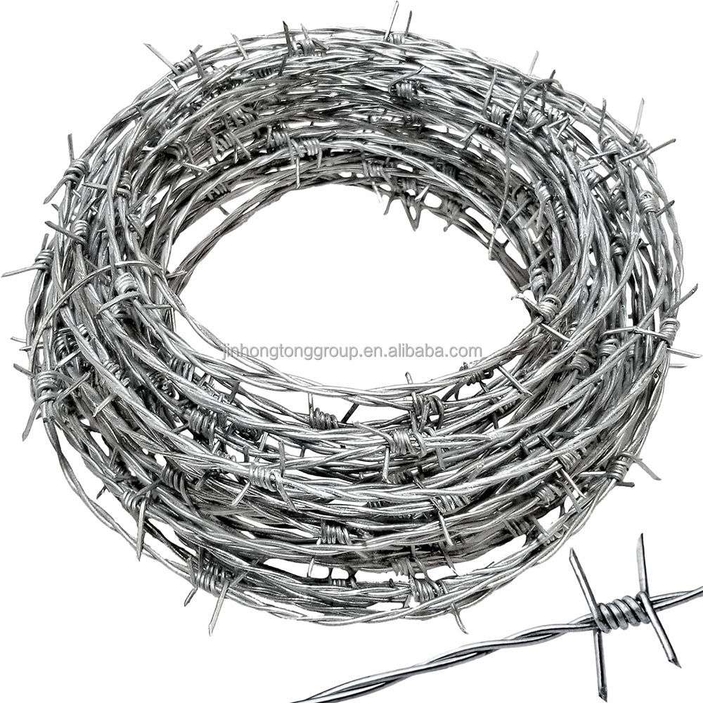 Factory High Quality Galvanized Barbed Wire Alambre De Puas 500 Metros Precio steel wire